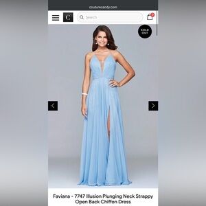 Blue Evening Gown